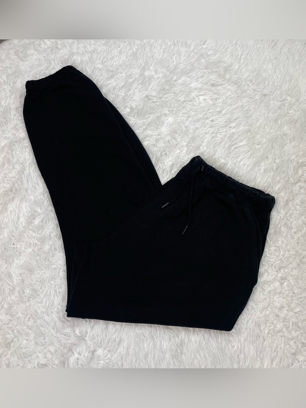 Save The Ocean Joggers Mens Size XL Black Recycled Sweat Pants Minimalist